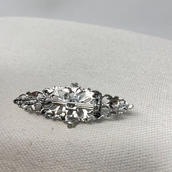 Gerrys Vintage‎ Bar Brooch Silver-Tone Turquoise Blue Classic Retro - Picture 4 of 8